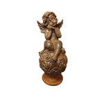 engel op rozenbol van gietijzer